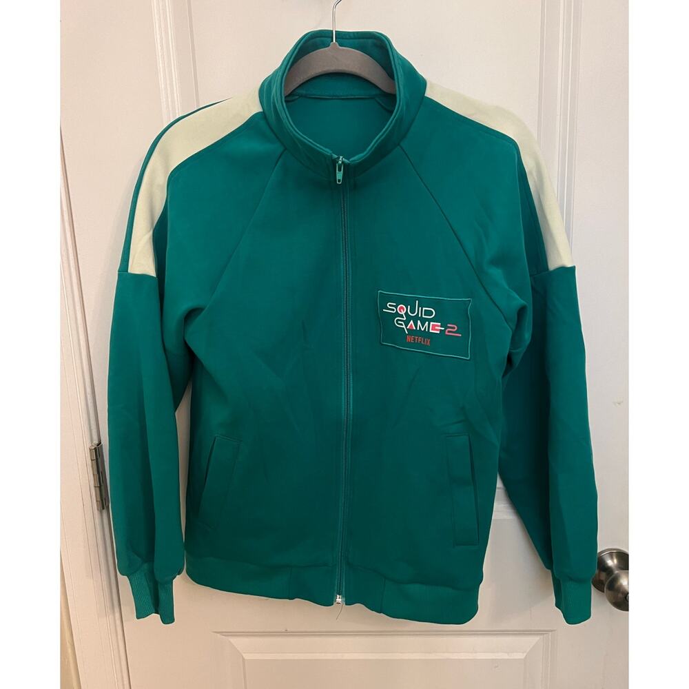 SQUID GAME 2 OFFICIAL NETFLIX PROMO Tracksuit JACKET 2024 Launch Event S/M RARE